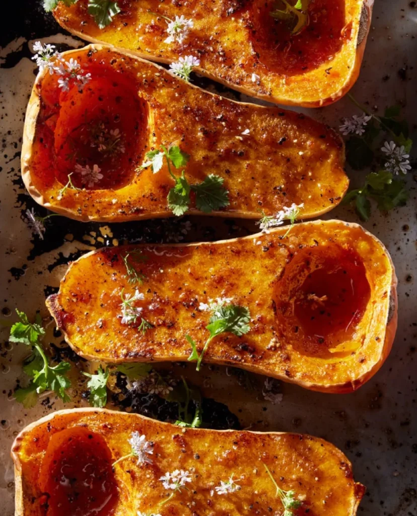 Honey and Habanero Roasted Butternut Squash Rooted In Fire Pyet Despain